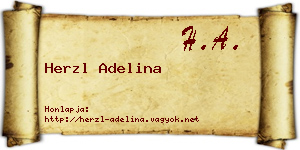 Herzl Adelina névjegykártya